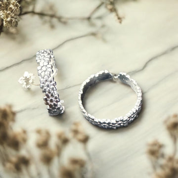 Asg collection floral style Toe Rings in 92.5 HM Silver