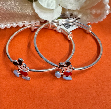 Cute Mickey Mouse Enamel Baby Kara – 92.5 Silver