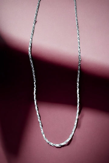 Twist men’s chain in 92.5HM Silver length 18 inches