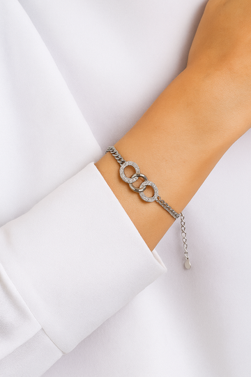 Matt Cross Lock 925 Silver Bracelets
