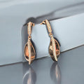 Rose Gold danglers AAA quality zirconia in 92.5 HM SILVER
