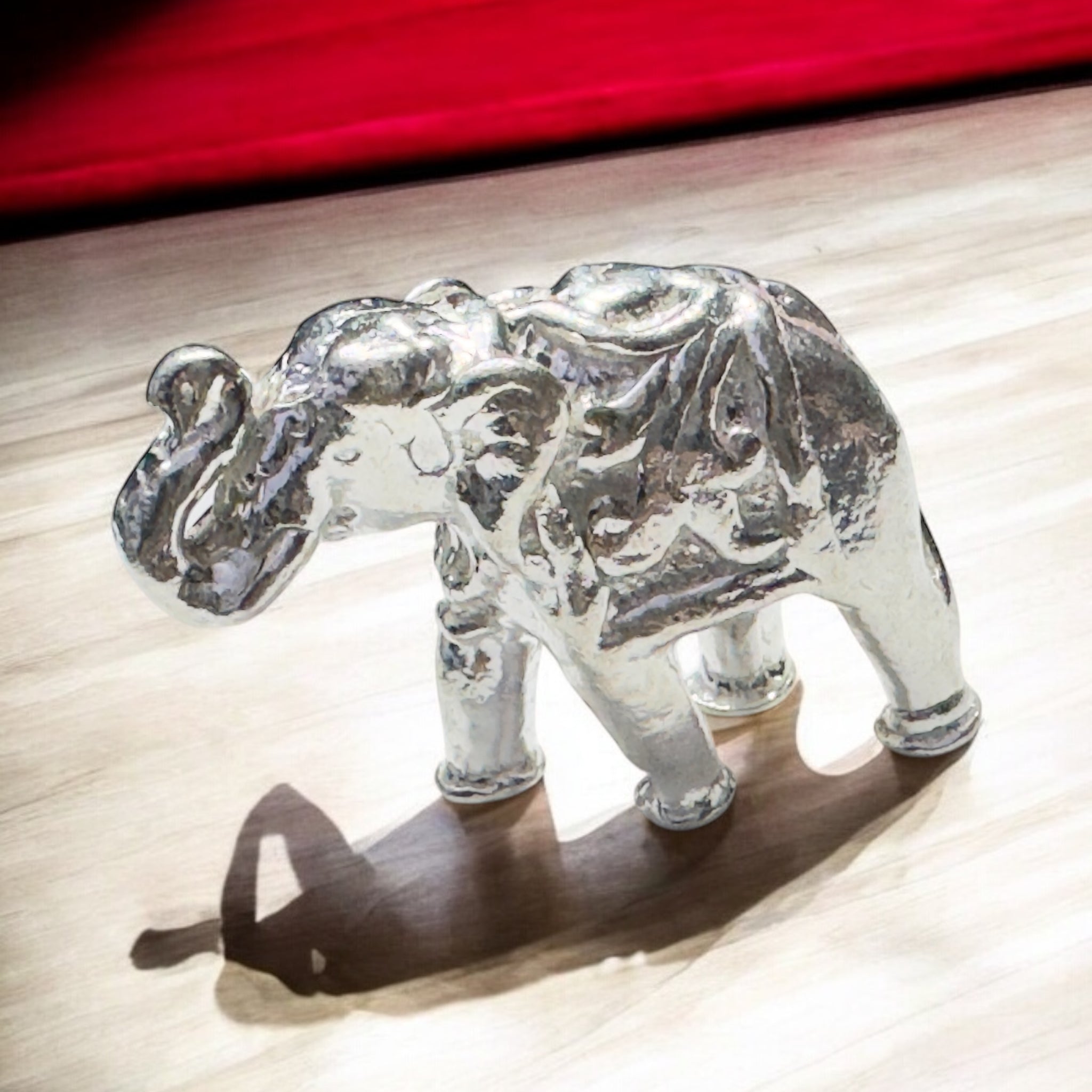 Silver Elephant idol for Pooja and Show piece