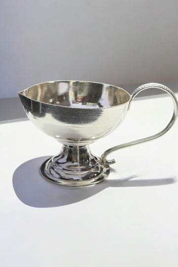 Silver Deepak or Silver Diya with handle