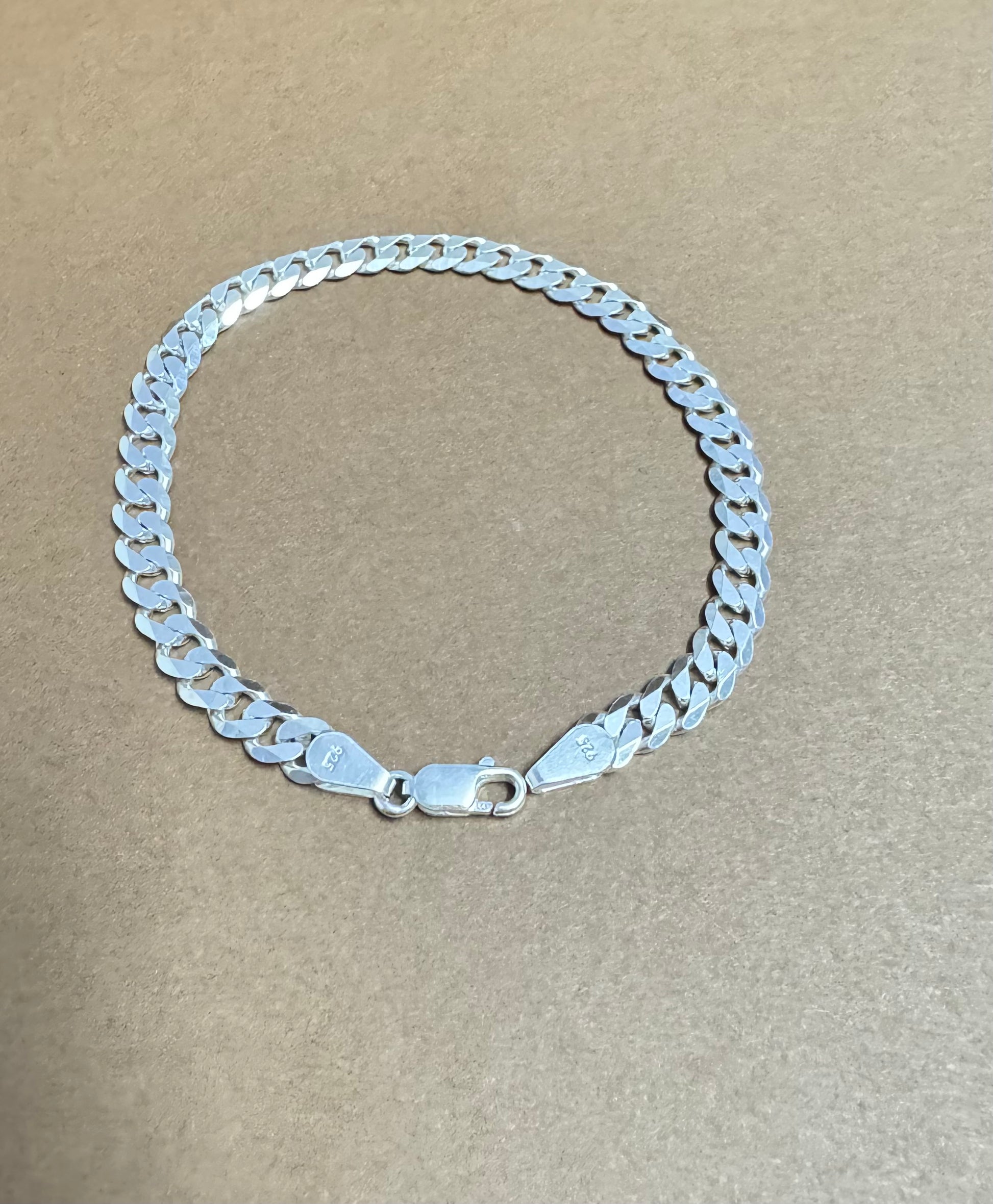 Silver chain bracelet