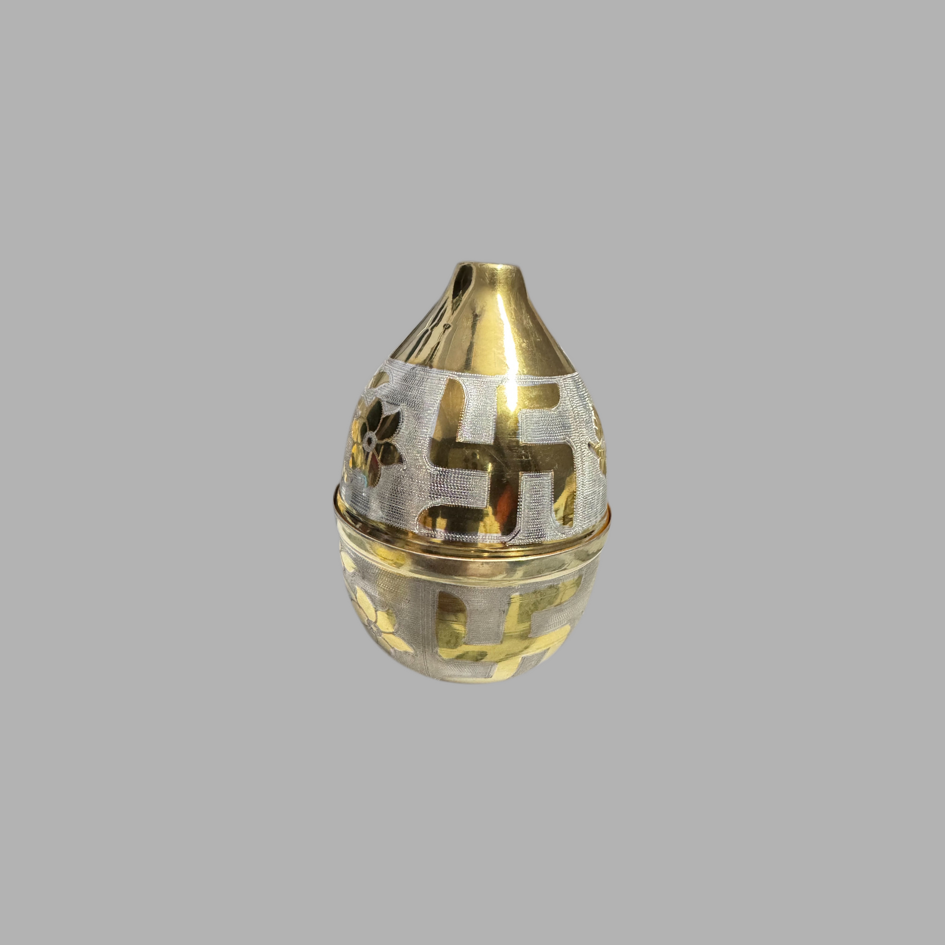 Golden Silver Nariyal OM SATYA SIGN 65 Grms Nariyal Cover