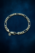 Silver chain bracelet men