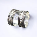 92.5 hallmarked silver adjustable band toe rings