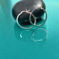 92.5 hallmarked silver bali hoops for women