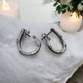 92.5 silver hoop earrings