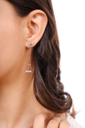 92.5 sterling silver turquoise earrings for women