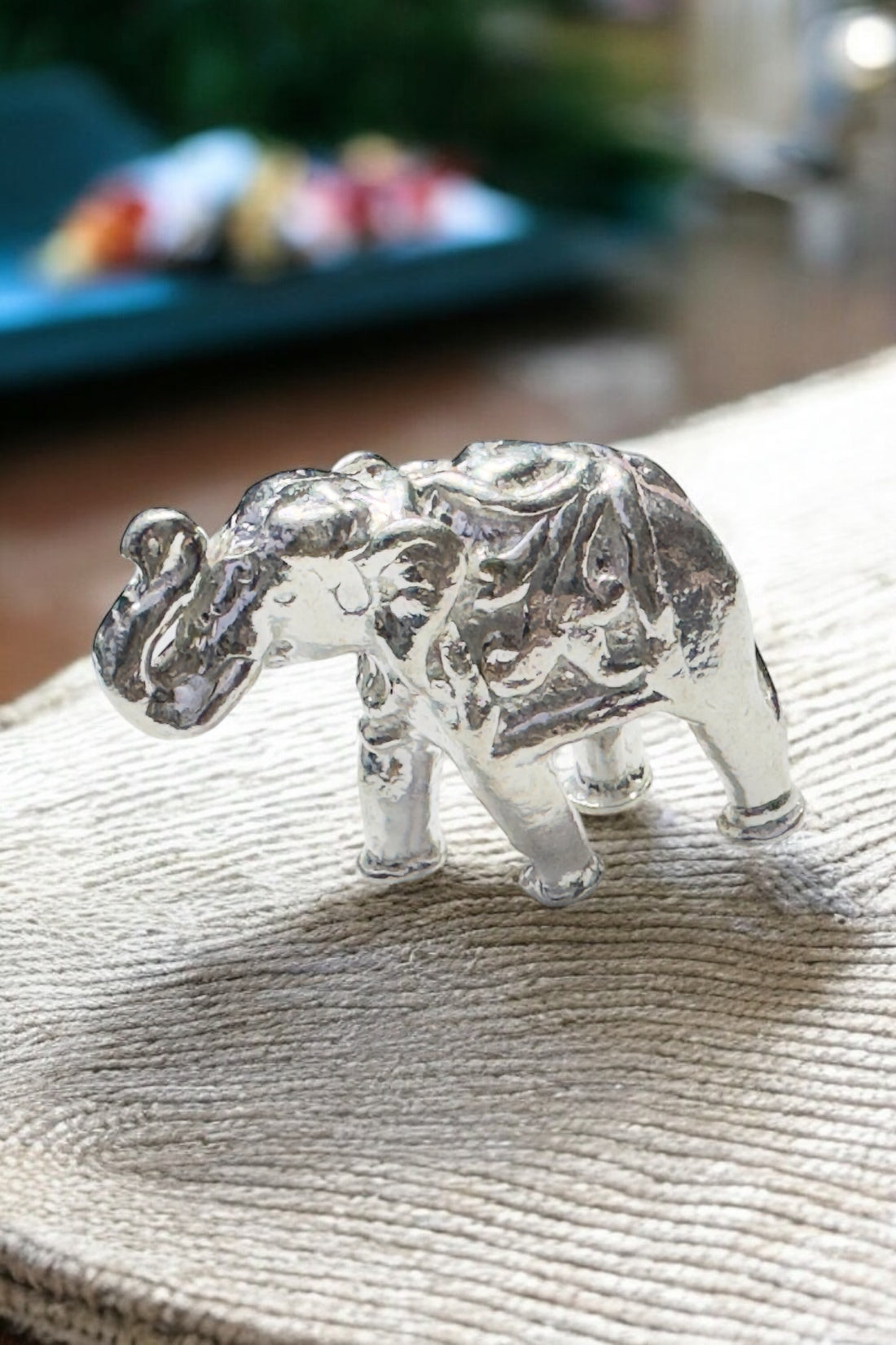 Silver Elephant idol for Pooja and Show piece