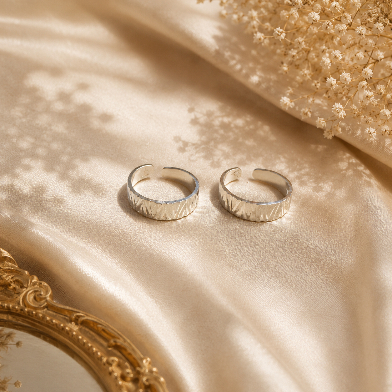 Adjustable 925 Silver Toe Ring for Women
