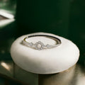 Adjustable Hallmarked Silver Bangle Bracelet Jewellery with Black Beads and Pearl Flower Design