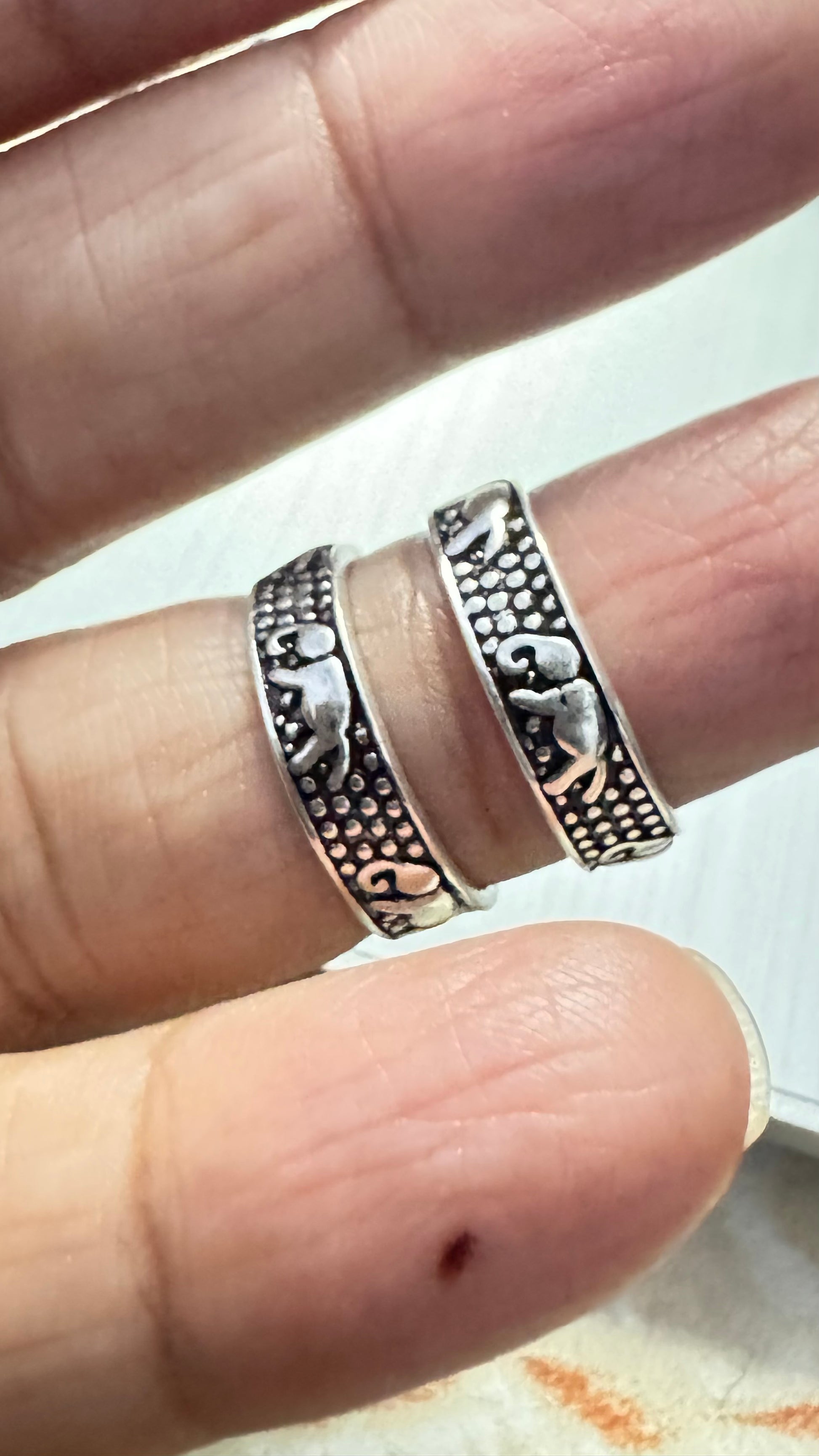 Adjustable sterling silver toe rings online