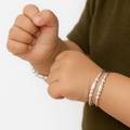 Minimalist 92.5 Silver Baby Kada – Pure Silver for Newborns & Kids