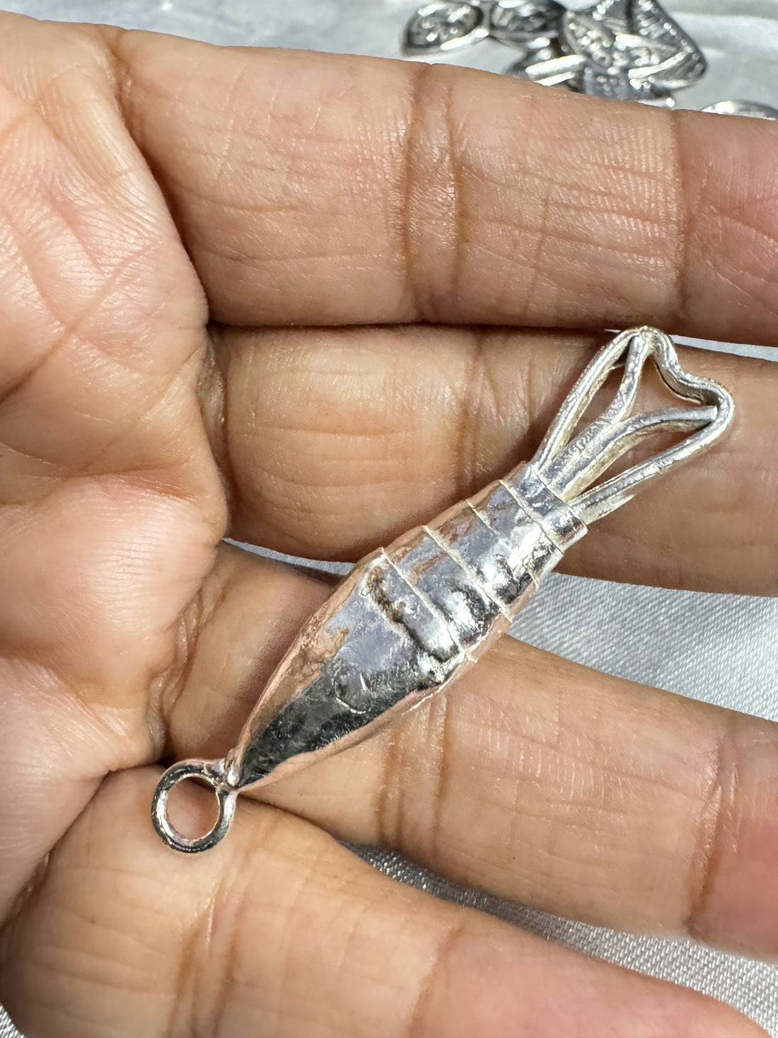 Silver fish for Pooja Aspects in silver