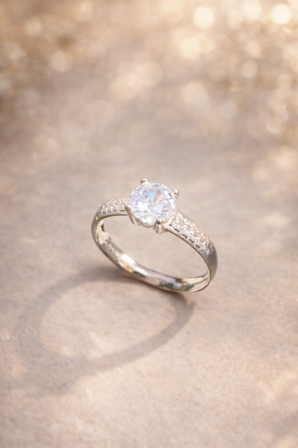 Classic Studded 925 Sterling Silver Fashion Ring