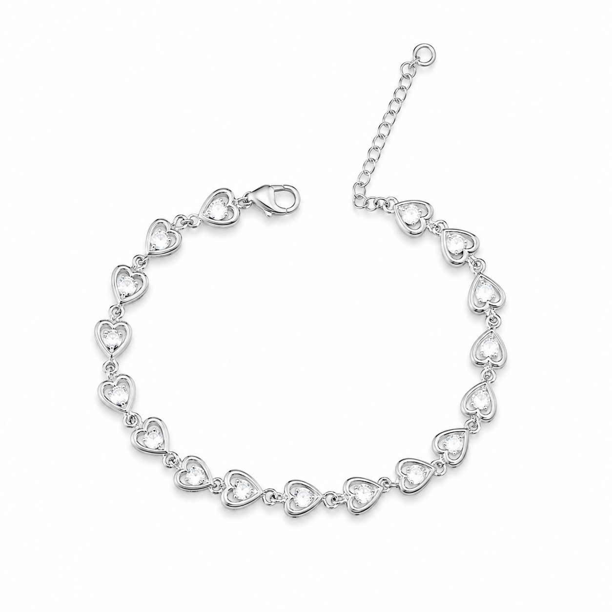 Delicate everyday wear silver jewellery bracelet