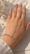 Delicate hand chain bracelet for women