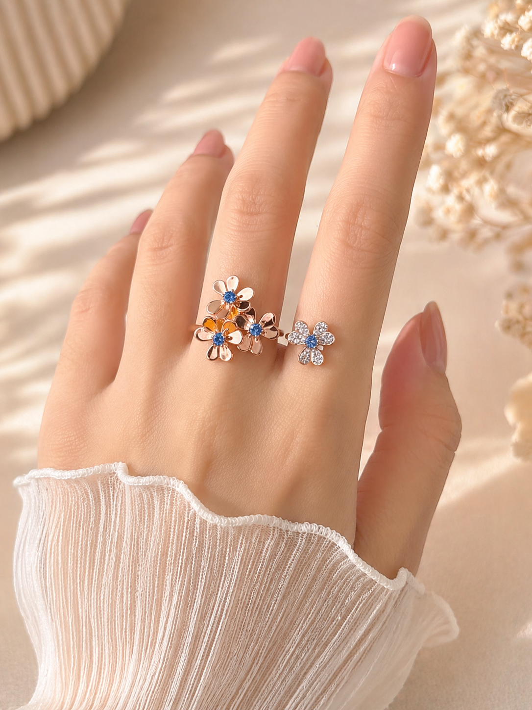 Diamond Look Cocktail Ring
