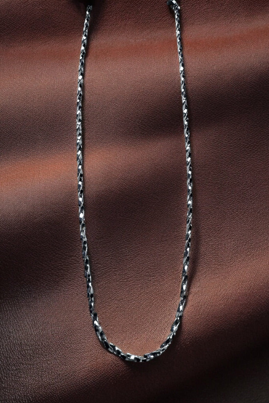 Twist men’s chain in 92.5HM Silver length 18 inches