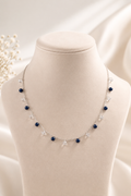 Elegant Korean Style Silver Beaded Necklace for Girls