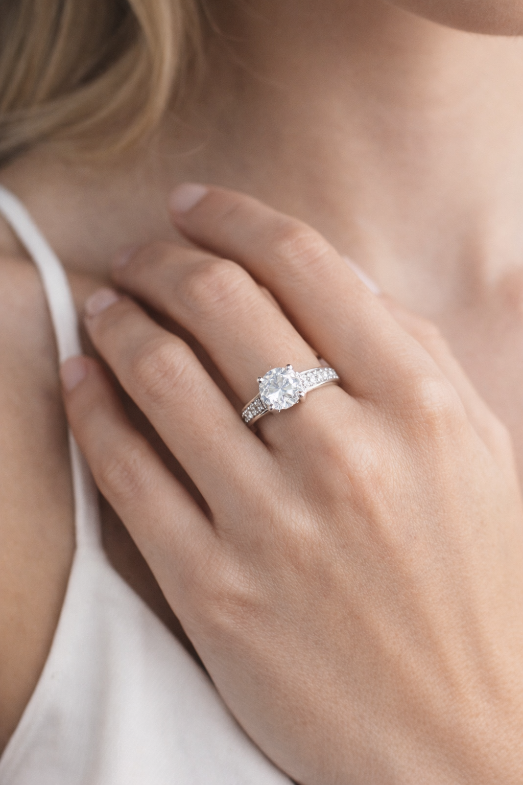 Classic Studded 925 Sterling Silver Fashion Ring