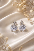 Everyday 925 Sterling Silver Round Stud Earrings for Girls