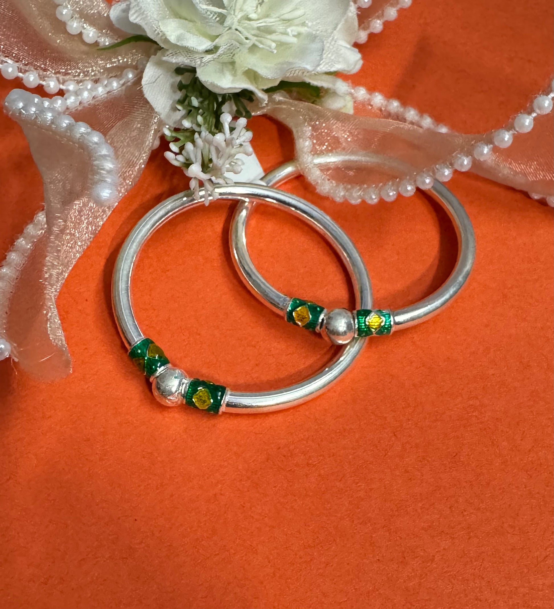 925 pure Silver baby kada
