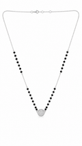 Gift for Wife Sterling Silver Heart Mangalsutra