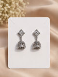 Handcrafted 92.5 Sterling Silver Jhumkas for Women