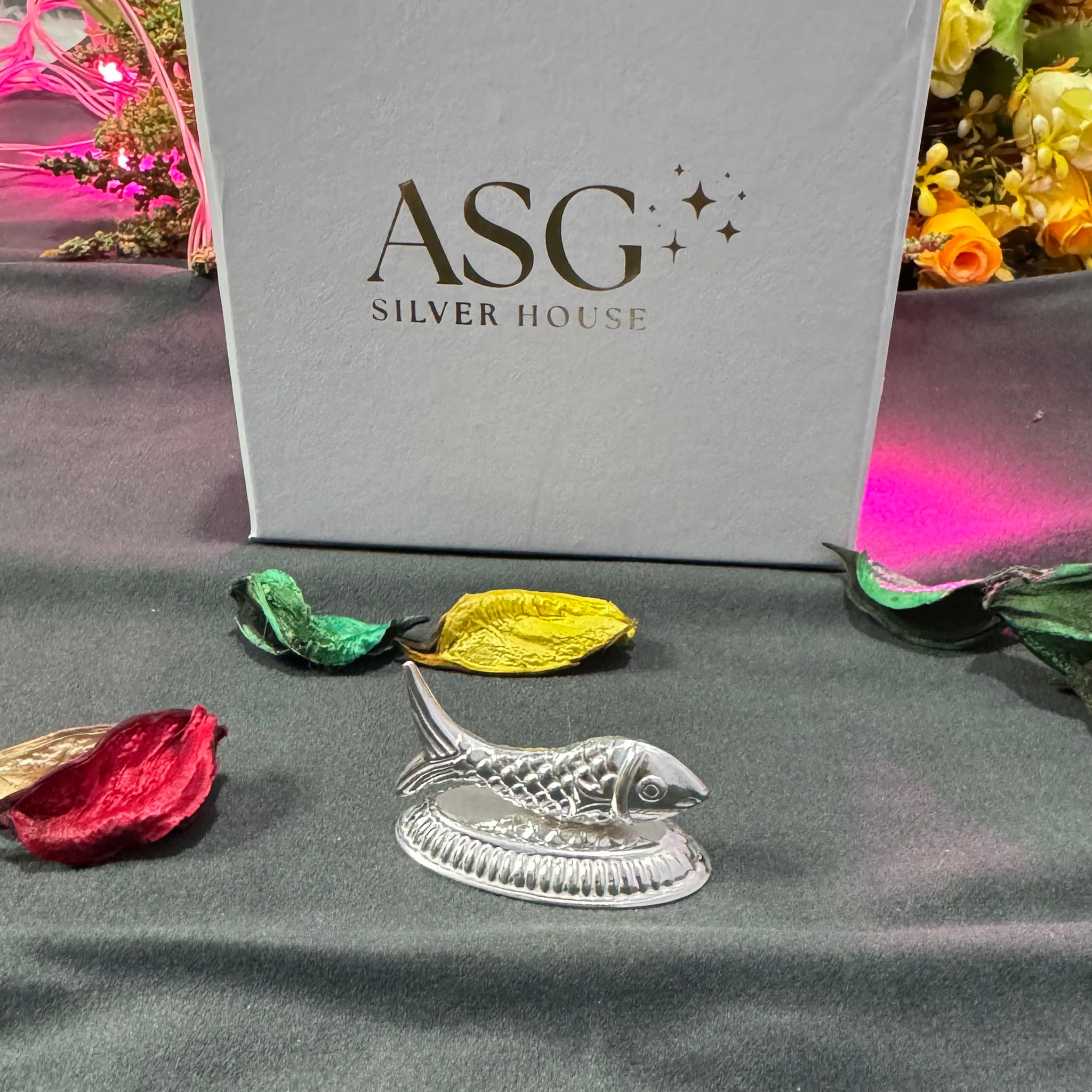 Handcrafted Silver Fish Idol for Pooja and Home Décor – ASG Silver House