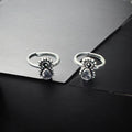 Handcrafted silver Kundan work toe rings online