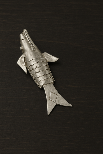 Handmade Silver Fish Showpiece for Vastu Correction and Prosperity