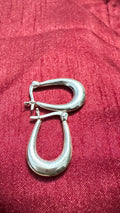 Hypoallergenic silver hoops with anti-tarnish