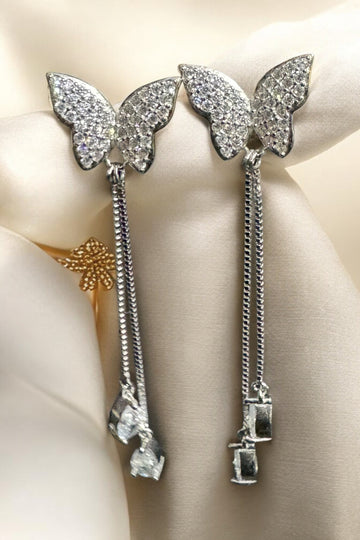 Beautiful Butterfly Danglors for Girls in 92.5 HM SILVER