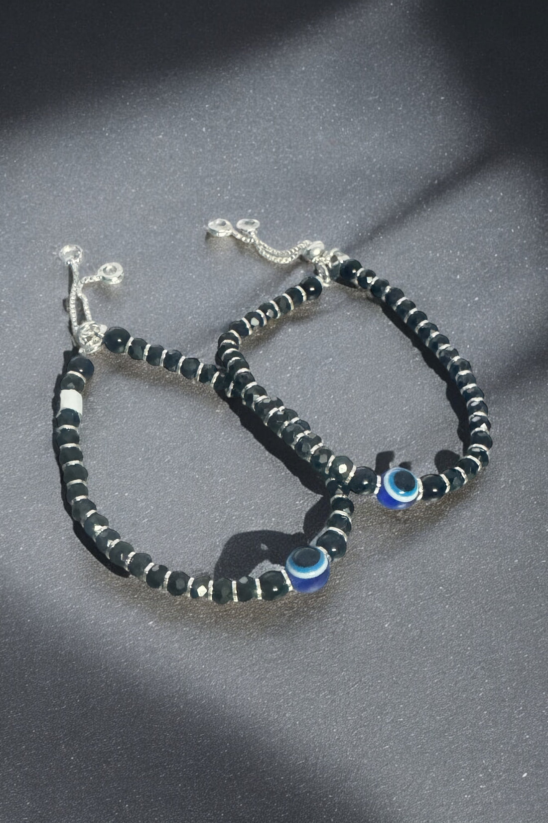 Evil Eye kids slider Bracelet in 925 Silver