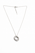 Women’s minimal silver pendant chain