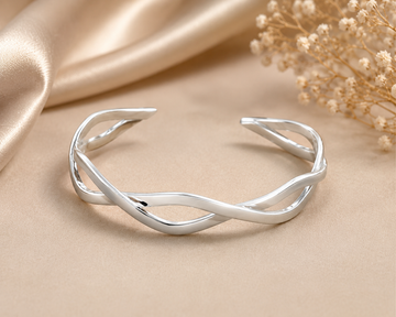 Criss Cross 925 Silver Bracelet