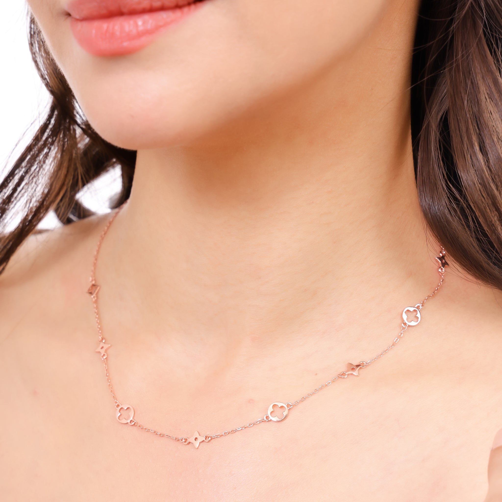 NECK LINE WITH STARS 92.5 HM SILVER CHAIN