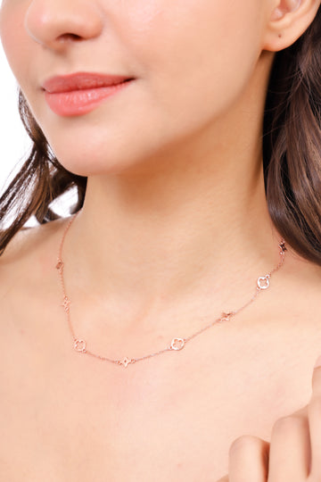 NECK LINE WITH STARS 92.5 HM SILVER CHAIN