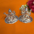 Laxmi Ganesh idol crafted in 92.5 sterling silver