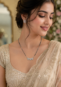 Lightweight Silver Lightweight Silver Mangalsutra for Office Wear Wear