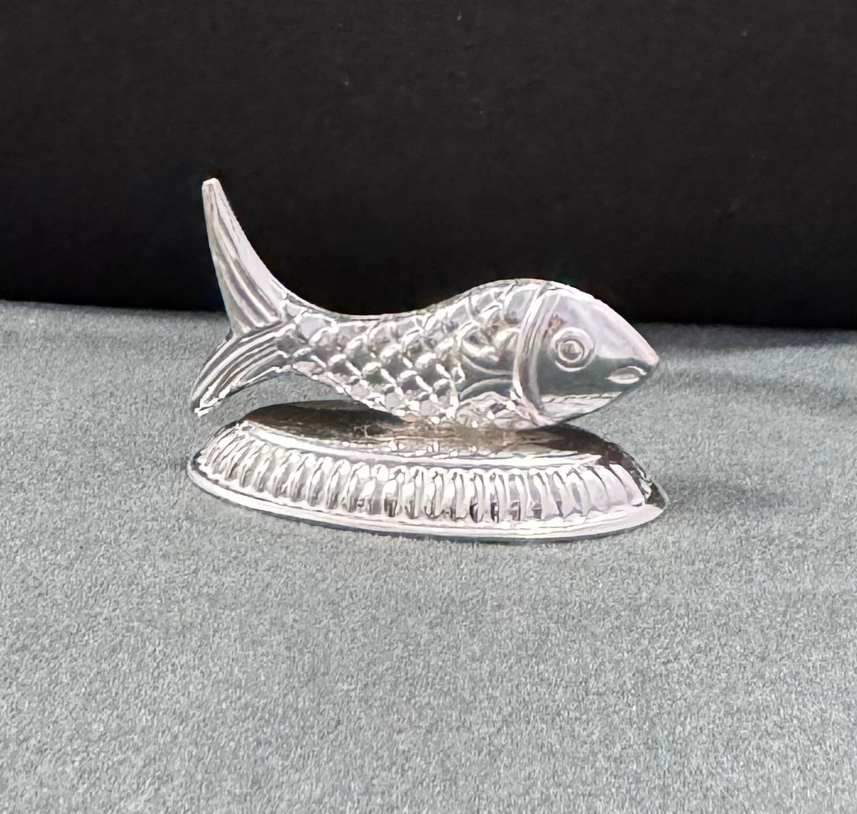 Lucky Silver Fish Idol for Mandir and Living Room Decoration