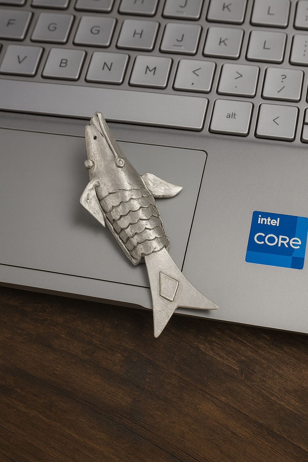 Lucky Silver Fish for Home Temple and Spiritual Gifting