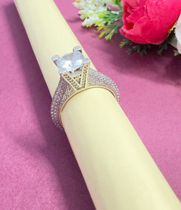 Modern design silver ring adjustable fit