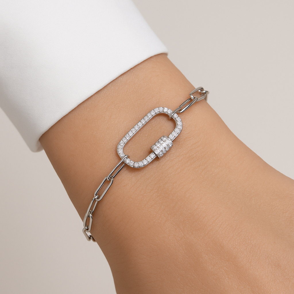 Paperclip Chain Bracelet for Women
