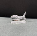 Pure Silver Fish Figurine Symbol of Wealth Peace and Prosperity