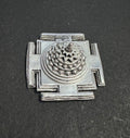 Pure silver Sri Yantra sacred geometry for home mandir and pooja space