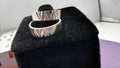 Self-pattern silver toe ring adjustable design